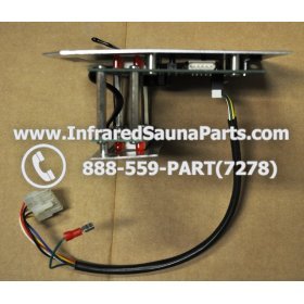 CIRCUIT BOARDS WITH  FACE PLATES - CIRCUIT BOARD WITH FACE PLATE NIRVANA SAUNAS SN 20051124279 AND REMOTE CONTROL 14