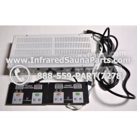 COMPLETE CONTROL POWER BOX WITH CONTROL PANEL - COMPLETE CONTROL POWER BOX VIDAL INFRARED SAUNA STYLE 1 WITH TWO CONTROL PANELS 2