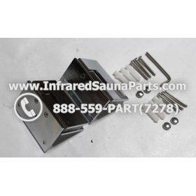 DOOR HINGES - GLASS DOOR HINGE STYLE 8 COMPLETE SET 1