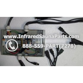 COMPLETE CONTROL POWER BOX 220V / 240V - COMPLETE CONTROL POWER BOX 220V / 240V SUNTECH INFRARED SAUNA WITH 8 FEMALE PLUGS 3