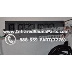 COMPLETE CONTROL POWER BOX 220V / 240V - COMPLETE CONTROL POWER BOX 220V / 240V WITH 7 CIRCUIT BOARD PINS  6 FEMALE PLUGS SAUNA KING INFRARED SAUNA 9