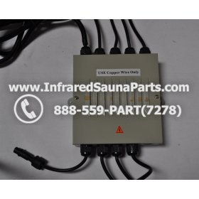 COMPLETE CONTROL POWER BOX 220V / 240V - COMPLETE CONTROL POWER BOX 220V / 240V FED INTL.INFRARED SAUNA WITH 8 HEATER PLUGS v1 12