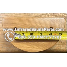 WOOD HANDLES + TOWEL HANDLES - HEMLOCK WOOD DOOR HANDLE STYLE 7 5