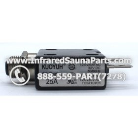 RELAYS / SOLID RELAYS - RELAYS / SOLID RELAY WITH RESET BUTTON 25AMP 2