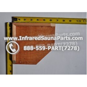 WOOD SHELVES + CUP HOLDERS - HEMLOCK WOOD CUP HOLDER STYLE 8 2