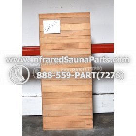 WOOD BENCHS + HEATERS - HEMLOCK WOOD BENCH ( 39.5" x 16.9" ) 2