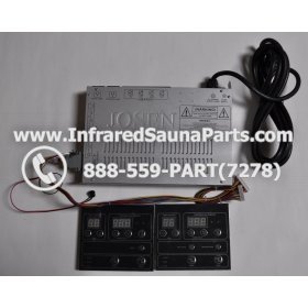 COMPLETE CONTROL POWER BOX WITH CONTROL PANEL - COMPLETE CONTROL POWER BOX KEYSBACKYARD INFRARED SAUNA STYLE 3 WITH TWO CONTROL PANELS 1