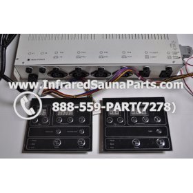 COMPLETE CONTROL POWER BOX WITH CONTROL PANEL - COMPLETE CONTROL POWER BOX IRONMAN INFRARED SAUNA STYLE 4 WITH TWO CONTROL PANELS 3