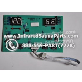 CIRCUIT BOARDS WITH  FACE PLATES - CIRCUIT BOARD WITH FACEPLATE WATERSTAR INFRARED SAUNA NYSN3DB F1.3 WITH WIRE 4