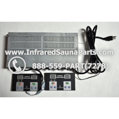 COMPLETE CONTROL POWER BOX WITH CONTROL PANEL - COMPLETE CONTROL POWER BOX ZENAWAKENING INFRARED SAUNA STYLE 2 WITH TWO CONTROL PANELS 1