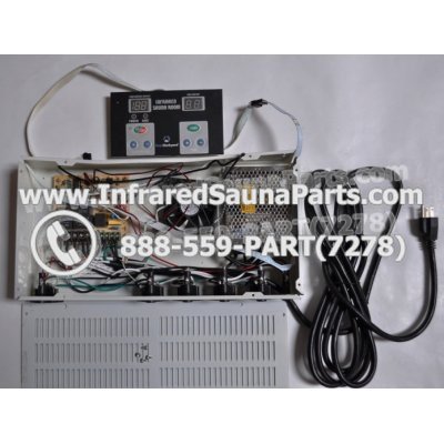 COMPLETE CONTROL POWER BOX WITH CONTROL PANEL - COMPLETE CONTROL POWER BOX GAIA INFRARED SAUNA STYLE 1 WITH ONE CONTROL PANEL 1